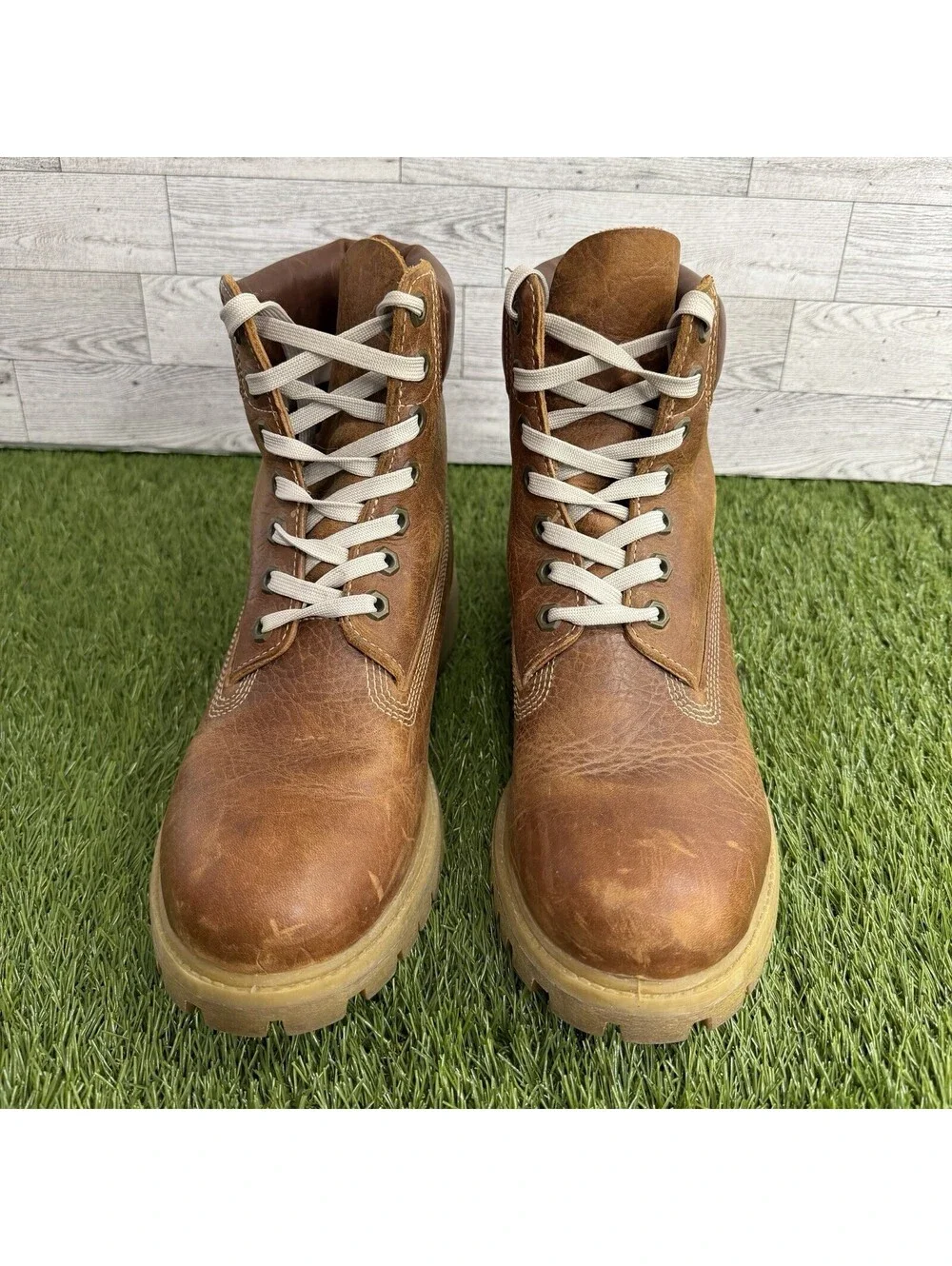 Timberland 6 Inch Premium Primaloft Brown Mens Boot Waterproof Combat Size 8.5 M